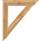 Ekena Millwork Traditional Traditional Rough Sawn Bracket w/ Offset Brace, Western Red Cedar, 8"W x 42"D x 48"H BKT0806X42X48TRA01RWR - alternate 2